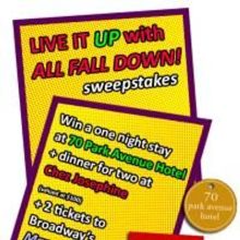 ALL FALL DOWN Hosts A Fundraising Sweepstakes To Draw Fans and Donors